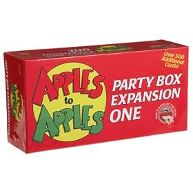 Click here to buy Apples to Apples Party Box Expansion 1 by Out of the Box.