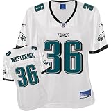 Brian Westbrook White Reebok Premier Philadelphia Eagles Women's Jersey