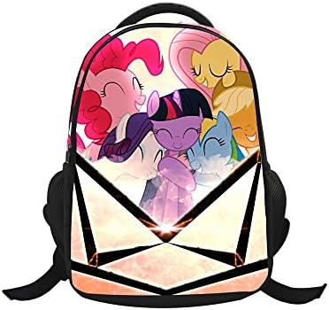 Lobee® My Little Pony 16 Inch Backpack 3D Animal Print School Bag Students Rucksack With Non-Retail Packing (PONY-6-N2)