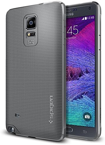 Galaxy Note 4 Case, Spigen® [STRONG-FLEX] Galaxy Note 4 Case Soft **NEW** [Capsule] [Gray] Premium Flexible Soft TPU Case for Samsung Galaxy Note 4 (2014) - ECO-Friendly Packaging - Gray (SGP11113)