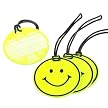 Small Smiley Face Luggage Tags - Yellow