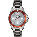 Battalion®IIIDiverWatchwithSilverandOrangeDialfromWenger®