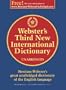Webster's Third New International Dictionary