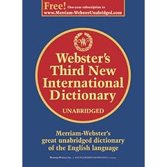 Webster's Third New International Dictionary, Unabridged