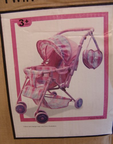 Dolls Pink Twin Stroller Picture