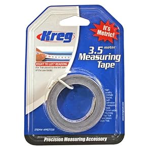 Kreg KMS7728 3.5 Meter Self Adhesive Measuring Tape (R to L) by
