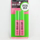 Maybelline Great Lash Mascara Double Pack- Brownish Black