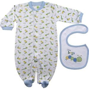 Hudson Baby Organic Sleep N Play and Bib