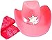 Pink Cowgirl Hat & Bandana Dress Up Set, Sheriff Badge Included