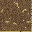 Ideal Home Range Willow Birds, Dark Brown Lunch Napkin,  20-Count Package (Pack of 6)
