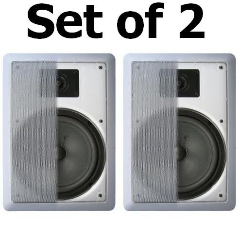 Technical Pro Custom Easy-to-install In-Wall In-Ceiling 8 350 watts Speakers (Set of 2)