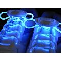 Leuchtende LED Schnürsenkel beleuchtete Schnürbendel - Blau
