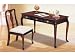 2-pc Pack 3 Drawers Wooden Writing Desk with Chair in Cherry Finish ADS1053-ch