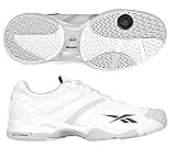 Reebok Men's Serve & Return Tennis Shoe (White / Steel) Tennis Shoes, Available in Various Sizes