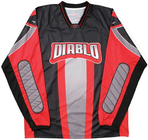 Diablo Pro 06 Men's Paintball Jersey - Black / Red Day