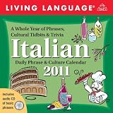 519KO%2B9slML. SL160  Italian Living Language Desk Calendar 2011 (with Audio CD)