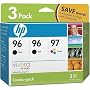 HP Combo Pack 3-Pack Inkjet Printer Ink 2- HP 96 (Black) 1- HP 97 (Color)