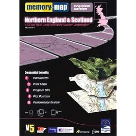 Memory-Map Version 5 Premium Edition - OS Maps 1:50K - GB North