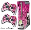 New XBOX 360 Console Protective Decal Skin - BoneCollector - Pink
