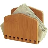Lipper Bamboo Collection Adjustable Napkin Holder