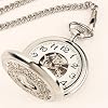 ESS - Herrenuhr - Taschenuhr - silbern - mechanisch - mit Kette - WP057