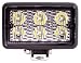 Maxxima MWL-04 6 LED Dual Voltage Heavy Duty Rectangular Work Light
