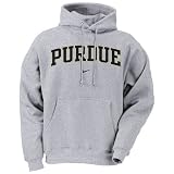 Nike Purdue Boilermakers Ash Classic Hoody Sweatshirt