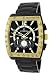 Le Chateau Black IP Watch w/Chrono & Military time "Sports Dinamica" Collection #5409MCHR