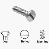 C.R. LAURENCE 632X120HS CRL 6-32 x 1/2 Oval Head Phillips Mirror Plate Screws (10 Pack)