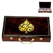 Spade Wooden Poker Set, 300 pc., 11.5g two-tone chips