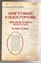 HOW TO MAKE A QUICK FORTUNE (REWARD BOOK)