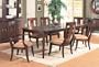 7pc Broadway Cherry Finish Solid Wood Dining Table & Chairs Set