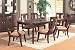 7pc Broadway Cherry Finish Solid Wood Dining Table & Chairs Set