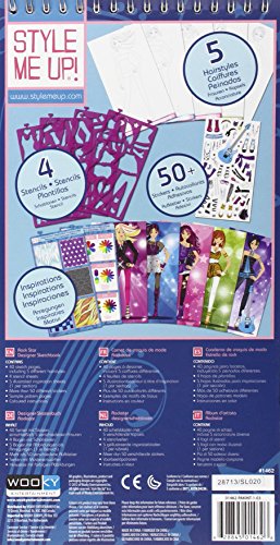 Imagen 1 de Four Trading B.V. Style me up 1462 - Cuaderno de diseño de moda, modelo rock star [importado de Alemania]