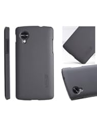 NILLKIN Nexus 5 Lg Google Nexus 5 Frosted Cover Case(non-slip, Scratch Resistant,anti-fingerprint,anti-sweat) with HD Clear Screen Protector Film for Lg Google Nexus 5 (black)