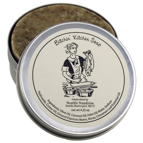 cheap Bitchin' Kitchen Soap - 100% Natural & Handmade, in Reusable Travel Gift Tin