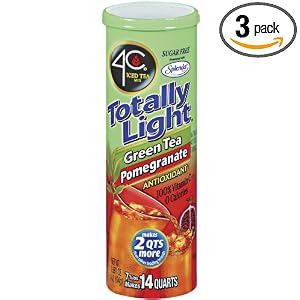 4C Totally Light Ice Tea Mix Green Tea with Pomagranate, Sugar Free, 7-Count Tubs (Pack of... by 4C