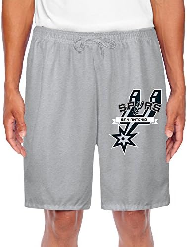 PTTYS Men's San Antonio Spurs Bottom Fleece Shorts Sweatpants Ash US Size M