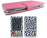 Bundle Monster Barnes & Noble Nook Synthetic Leather Case Cover Jacket + Skin Sticker + Screen Protector Ebook Accessories Combo - Fit 3G and Wifi Version