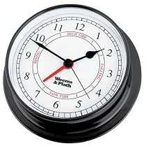 Weems & Plath Endurance Collection 125 Time and Tide Clock (Black Pearl)