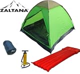 3person dome tent with Air Bed, Air Pump & 3Lb sleeping bag Best Prices
