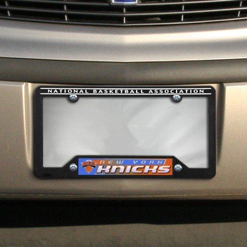 New York Knicks Black Plastic License Plate Frame