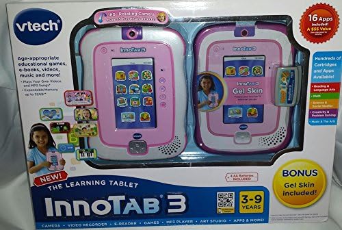 VTech InnoTab 3 Learning Tablet with Gel Case and Cartridge - Pink