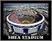 New York Mets - Old Shea Stadium Aerial - Lg - Plaque Mounted & Laminated Print