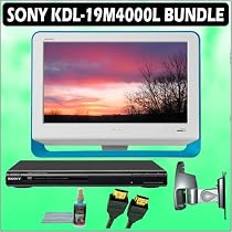 Sony Bravia M-Series KDL-19M4000/L 19-Inch 720p LCD HDTV (Blue) + Sony DVD Player w/ Deluxe Accessory Kit