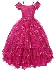Sequined  Organza  Dress With Ruffles