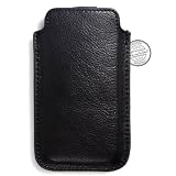 Mobiletto iPhone 5 PREMIUM Ledertasche aus Kunstleder / Lederh�lle / Lederetui Schwarz inkl. praktischer Auszugslaschevon "Mobiletto"