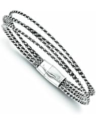 Genuine .925 Sterling Silver Ruthenium Bracelet 10.3 Grams . 100% Satisfaction Guaranteed.