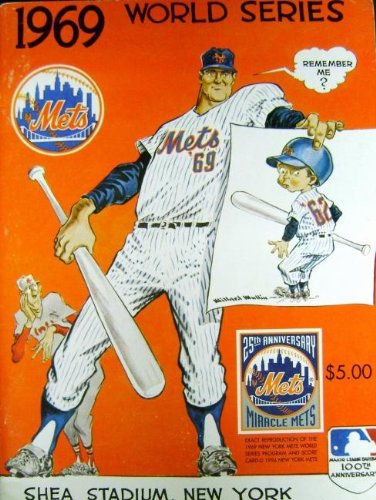 1969 World Series Program reproduction (Mets vs. Orioles) 19 Autographed/Hand Signed by Brooks Robin