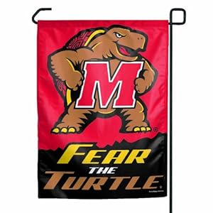 NCAA Maryland-Fear The Turtle Logo Garden Flag
